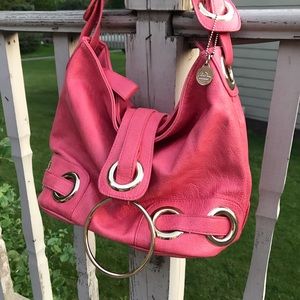 Big Buddha Pink Salmon Shoulder Hobo Bag